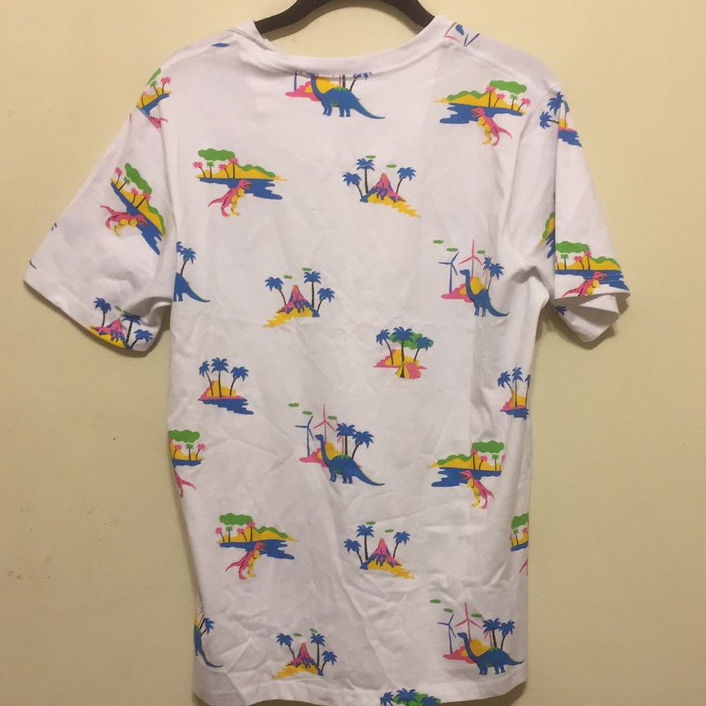 New Free Planet Jurassic Palms Print T-Shirt Small - Picture 3 of 5